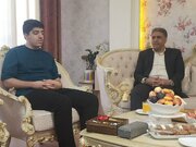 ببینید | دیدار و عیادت رئیس شورای هماهنگی امور راه و شهرسازی خوزستان و مدیرکل فرودگاههای استان با سپهر محسنی همکار ایثارگر جنگ 12 روزه