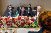 ببینید | دیدار «فرزانه صادق» وزیر راه و شهرسازی با «دنیا گوزل گلمنوا» رئیس مجلس نمایندگان ترکمنستان