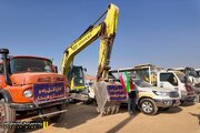 حضور ۶۳ نیروی راهداری لارستان با ۴۲ دستگاه ماشین‌آلات در رزمایش «صلابت زاگرس»