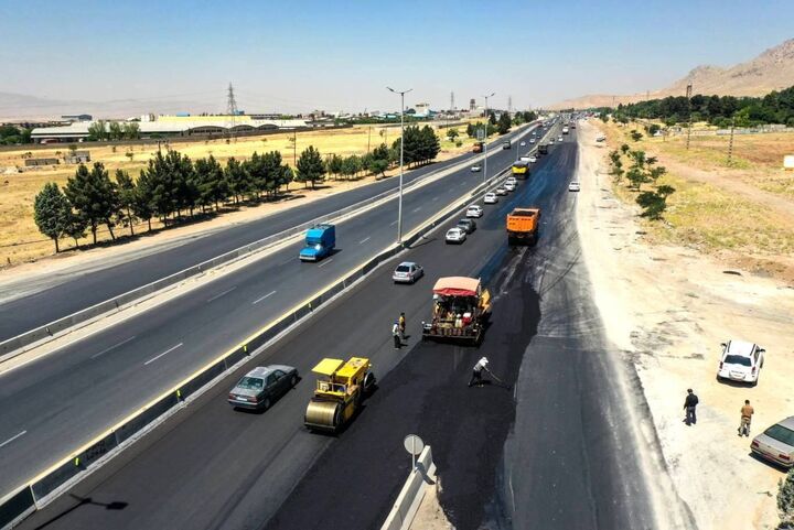 پیشرفت ۵۶ درصدی پروژه‌های بهسازی کریدور تهران - خسروی