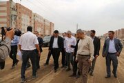 بازدید معاون عمرانی استاندار و نمایندگان اعضای شورای تأمین مسکن از پروژه‌های نهضت ملی مسکن مهرگان