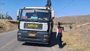 ببینید/ نظارت بر ناوگان حمل و نقل عمومی(کالا) توسط راهداران الموت در استان قزوین