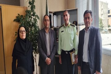 قدردانی سرپرست اداره‌کل راه و شهرسازی البرز از فرمانده یگان حفاظت اراضی این اداره کل