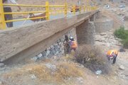ببینید| تعمیر و سنگ چینی پل تقاطع سراب سیریجان به هالان شهرستان صحنه (استان کرمانشاه)