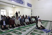 ببینید| اقامه نماز جماعت به امامت آیت‌الله محسن حیدری نماینده مردم خوزستان در مجلس خبرگان در اداره کل راه و شهرسازی خوزستان
