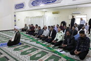 ببینید| اقامه نماز جماعت به امامت آیت‌الله محسن حیدری نماینده مردم خوزستان در مجلس خبرگان در اداره کل راه و شهرسازی خوزستان