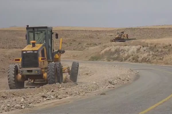 شانه‌سازی محور بیجار ـ همدان در محدوده روستای خانباغی (کردستان)
