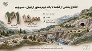 ببینید| اطلاع‌نگاشت بهره‌برداری ۲۱ کیلومتر از محور اردبیل- سرچم