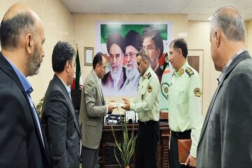 دیدار سرپرست اداره‌کل راه و شهرسازی استان البرز با فرمانده انتظامی استان