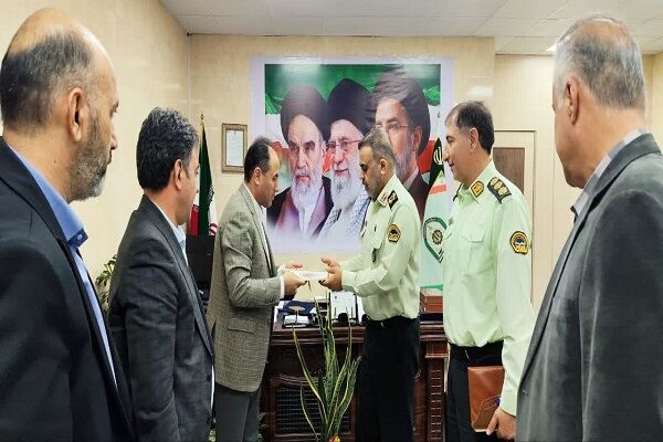 دیدار سرپرست اداره‌کل راه و شهرسازی استان البرز با فرمانده انتظامی استان