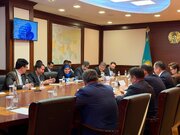 ببینید | نشست وزرای حمل‌ونقل ایران و قزاقستان