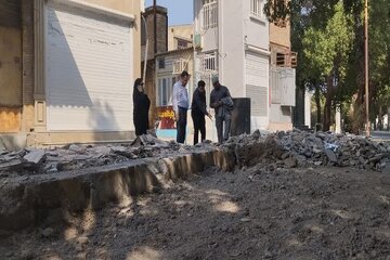 پروژه بهسازی بازار سیف و صفا خرمشهر در حال اجراست