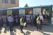 ببینید|برگزاری همایش ارتقای ایمنی راکبان موتورسیکلت و ارتقای ایمنی دانش‌آموزان مدارس حاشیه راه در روستای سلطان آباد شهرستان چهارباغ