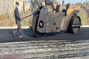 آسفالت کوچه شهر بندر دیر در بوشهر