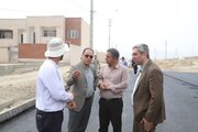 آغاز عملیات اجرایی جدول گذاری ، روسازی و آسفالت معابر طرح نهضت ملی مسکن ماهدشت