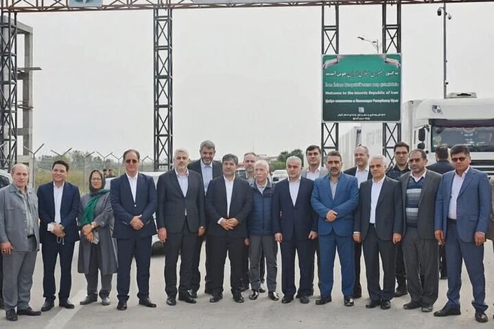بازدید هیأت عالی‌رتبه اقتصادی استان تهران از زیرساخت‌های تجارت مرزی آستارا