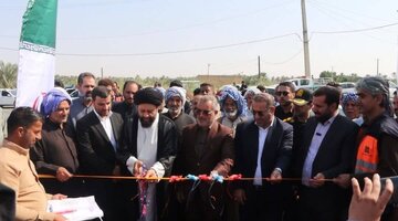 افتتاح و بهره برداری از پروژه تعریض،بهسازی و آسفالت جاده روستای گیداری در شهرستان شادگان