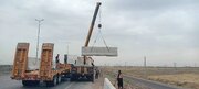 ببینید| ارتقای حفاظ کناری آزادراه قزوین–زنجان در محدوده خروجی کورانه به نیوجرسی مفصلی توسط راهداران شهرستان قزوین