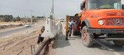 ببینید| ارتقای حفاظ کناری آزادراه قزوین–زنجان در محدوده خروجی کورانه به نیوجرسی مفصلی توسط راهداران شهرستان قزوین
