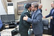 استقبال مدیرعامل راه آهن از خانواده‌های شهدا در مشهد مقدس