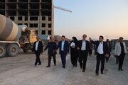 بازدید علیرضا صادقیان فر، معاون فنی و مهندسی سازمان ملی زمین و مسکن از پروژه نهضت ملی مسکن سایت غدیر (سنگرداغی) شهر مراغه