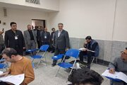 بازدید استاندار مرکزی به همراه مدیرکل راه وشهرسازی استان از روند اجرای آزمونهای ورود به حرفه مهندسان