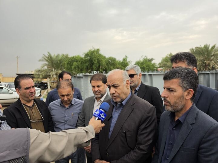 پیشرفت ۵۵ درصدی پل میان‌رود دزفول