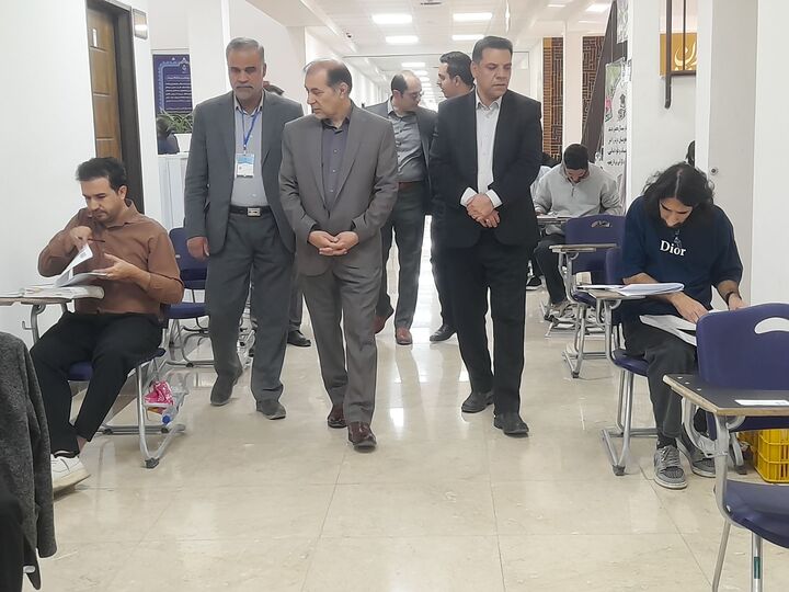 بازدید معاون استاندار خراسان جنوبی از روند برگزاری آزمون ورود به حرفه مهندسان