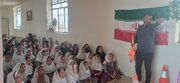 آموزش فرهنگ ترافیک و اصول ایمنی تردد به دانش‌آموزان تویسرکانی